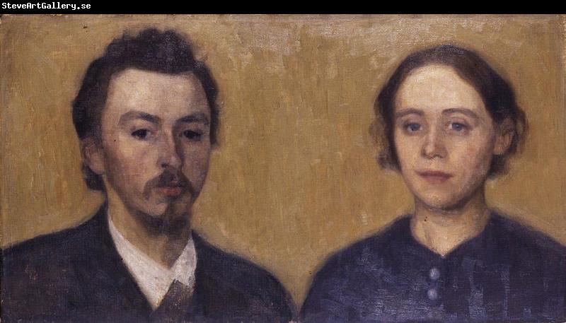 Vilhelm Hammershoi Double Portrait of the Artist and his Wife